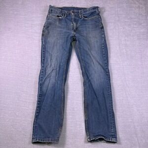 Levis 511 Slim Fit Low Rise Denim Jeans Mens 32x30 Blue Cotton Blend
